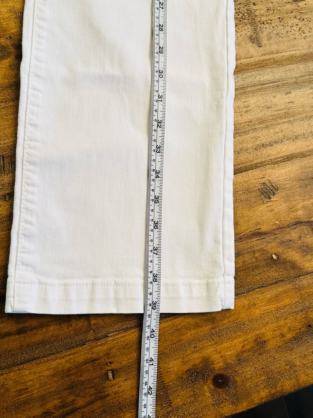 Women’s Straight-Leg White Jeans — Classic High Rise - Picture 5 of 6